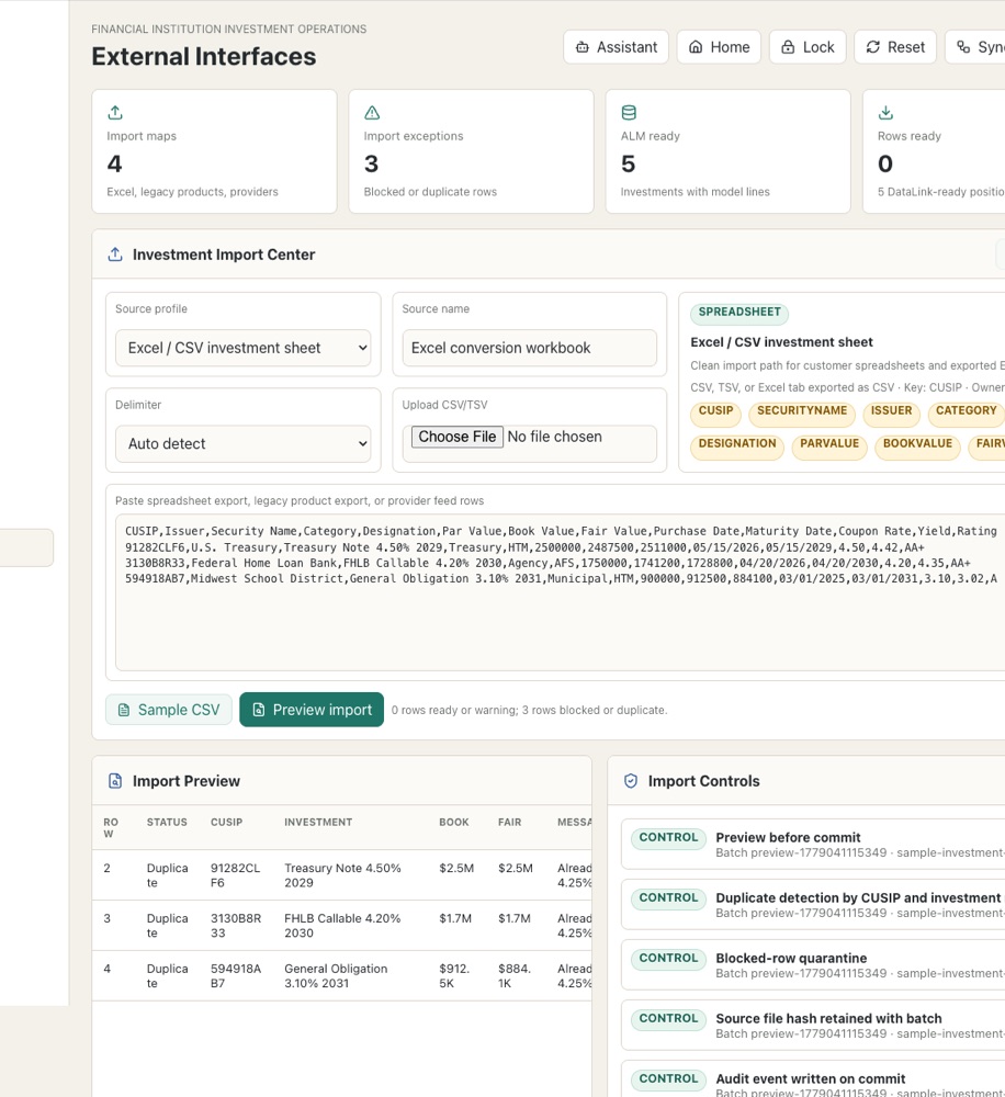 FI Investment Tracker — subledger and month-end close workspace